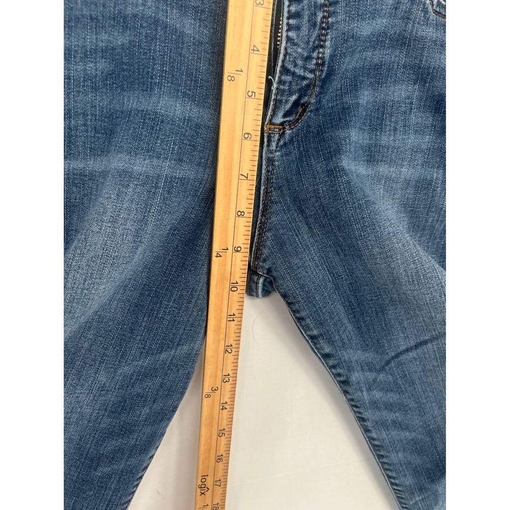 Vintage America Blues Skinny Jeans Womens 12R 31 Medium Wash Blue Denim Stretch - Picture 5 of 8